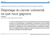 Dépistage du cancer colorectal: ce que nous gagnons
